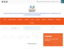 Tablet Screenshot of cocemfebadajoz.org